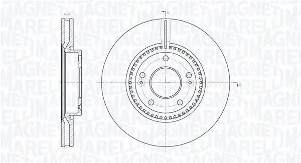 MAGNETI MARELLI 361302040546 Тормозной диск