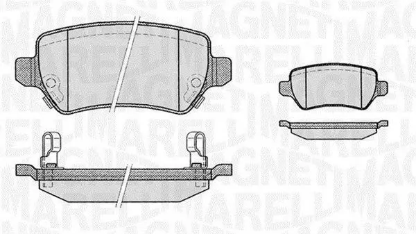 MAGNETI MARELLI 363916060356 Комплект тормозных колодок