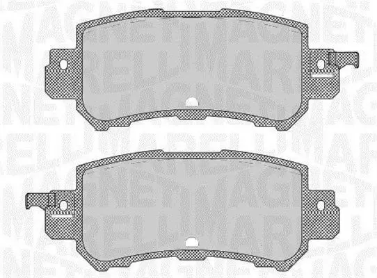 MAGNETI MARELLI 363916060711 Комплект тормозных колодок