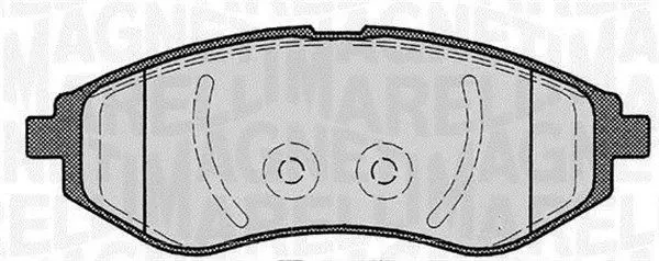 MAGNETI MARELLI 363916060163 Комплект тормозных колодок