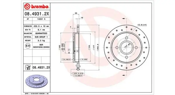 MAGNETI MARELLI 360406024602 Тормозной диск