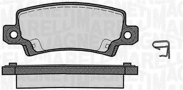 MAGNETI MARELLI 363916060407 Комплект тормозных колодок