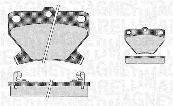 MAGNETI MARELLI 363916060593 Комплект тормозных колодок