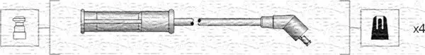 MAGNETI MARELLI 941318111002 Комплект электропроводки