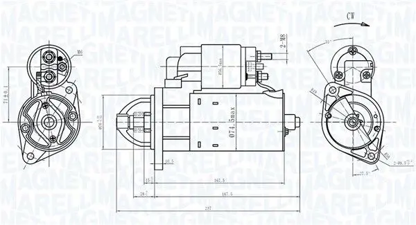 MAGNETI MARELLI 063721172010 Стартер