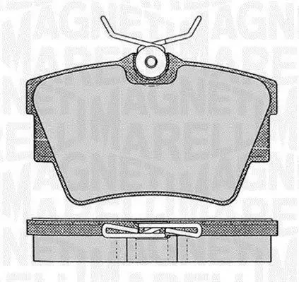 MAGNETI MARELLI 363916060370 Комплект тормозных колодок