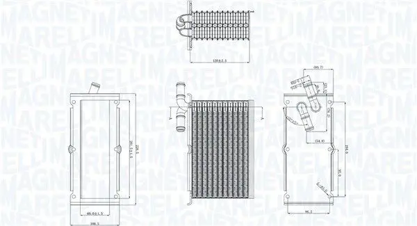 MAGNETI MARELLI 351319205430 Интеркулер