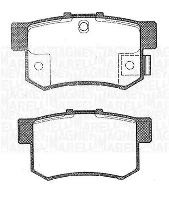 MAGNETI MARELLI 363916060462 Комплект тормозных колодок