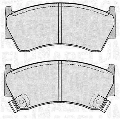 MAGNETI MARELLI 363916060343 Комплект тормозных колодок