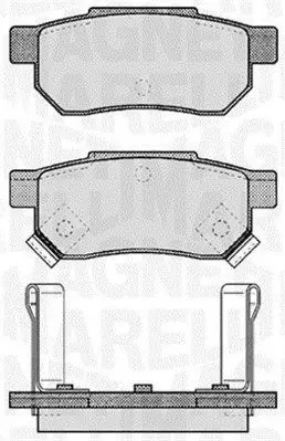 MAGNETI MARELLI 363916060457 Комплект тормозных колодок