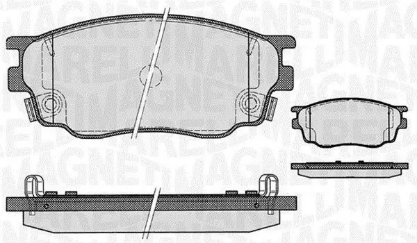 MAGNETI MARELLI 363916060465 Комплект тормозных колодок