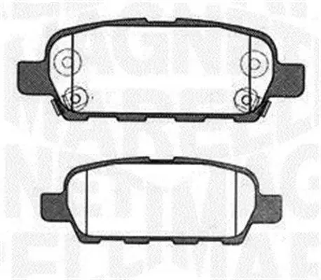 MAGNETI MARELLI 363916060473 Комплект тормозных колодок