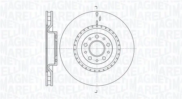 MAGNETI MARELLI 361302040534 Тормозной диск