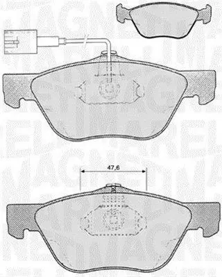 MAGNETI MARELLI 363916060103 Комплект тормозных колодок