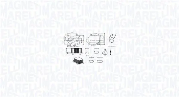 MAGNETI MARELLI 350300002700 масляный радиатор,