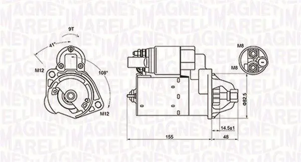 MAGNETI MARELLI 063721394010 Стартер