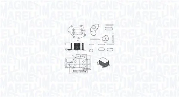 MAGNETI MARELLI 350300002400 масляный радиатор,