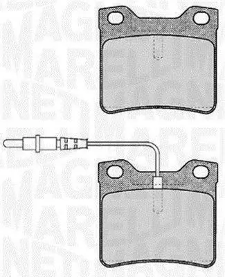 MAGNETI MARELLI 363916060375 Комплект тормозных колодок