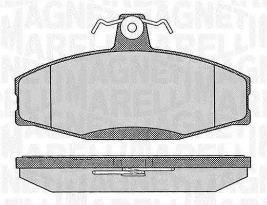 MAGNETI MARELLI 363916060397 Комплект тормозных колодок