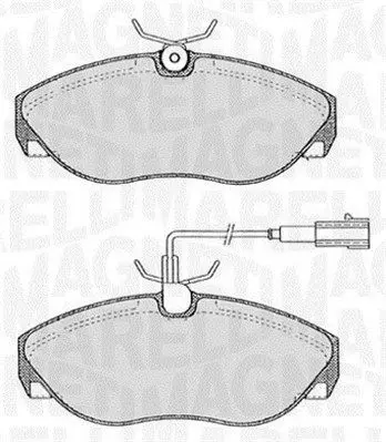 MAGNETI MARELLI 363916060183 Комплект тормозных колодок