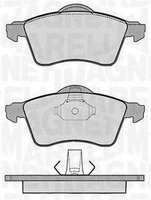 MAGNETI MARELLI 363916060418 Комплект тормозных колодок