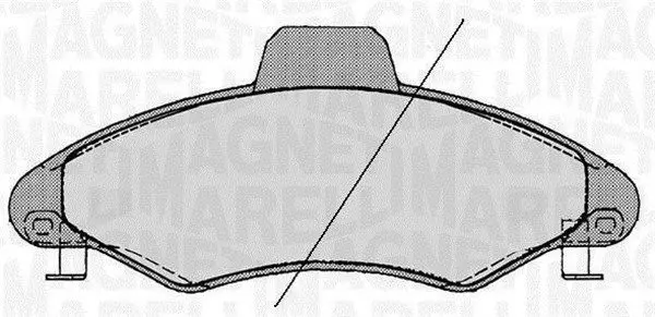 MAGNETI MARELLI 363916060247 Комплект тормозных колодок