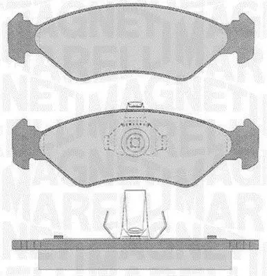 MAGNETI MARELLI 363916060250 Комплект тормозных колодок
