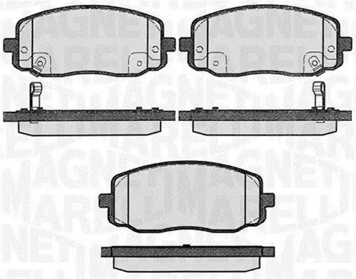 MAGNETI MARELLI 363916060280 Комплект тормозных колодок
