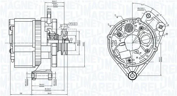 MAGNETI MARELLI 063739061010 Генератор