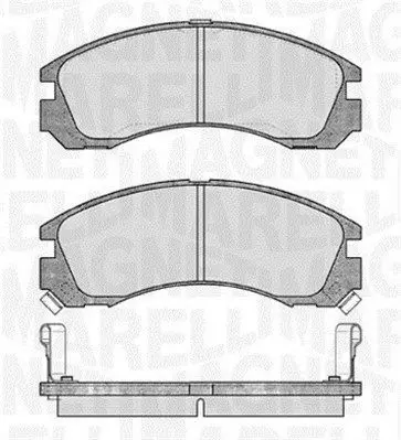 MAGNETI MARELLI 363916060339 Комплект тормозных колодок
