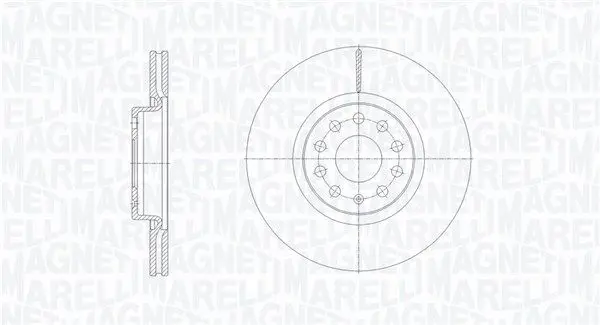 MAGNETI MARELLI 361302040126 Тормозной диск