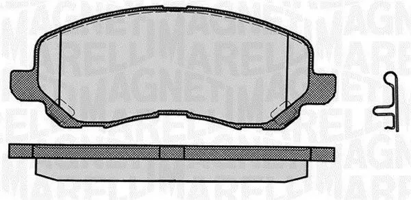 MAGNETI MARELLI 363916060338 Комплект тормозных колодок