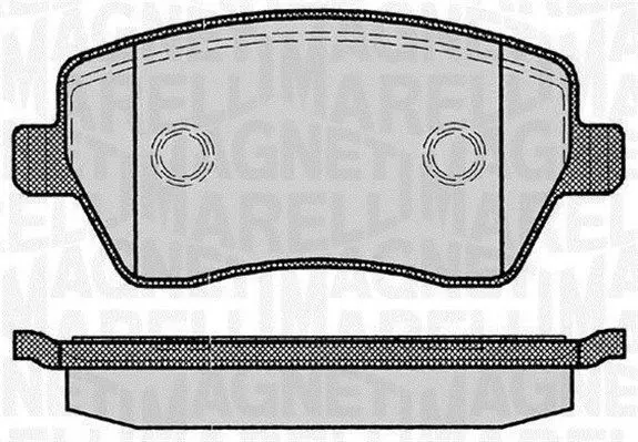 MAGNETI MARELLI 363916060347 Колодки тормозные передние
