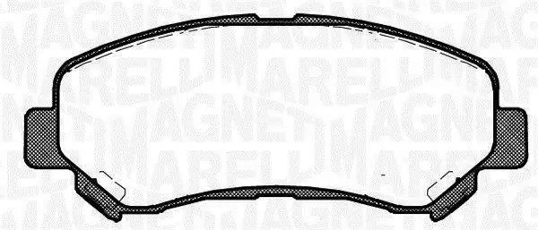 MAGNETI MARELLI 363916060351 Комплект тормозных колодок