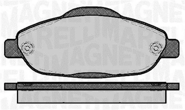 MAGNETI MARELLI 363916060373 Комплект тормозных колодок