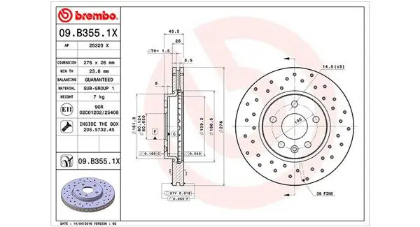 MAGNETI MARELLI 360406108002 Тормозной диск
