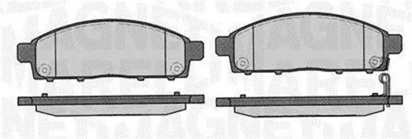 MAGNETI MARELLI 363916060337 Комплект тормозных колодок