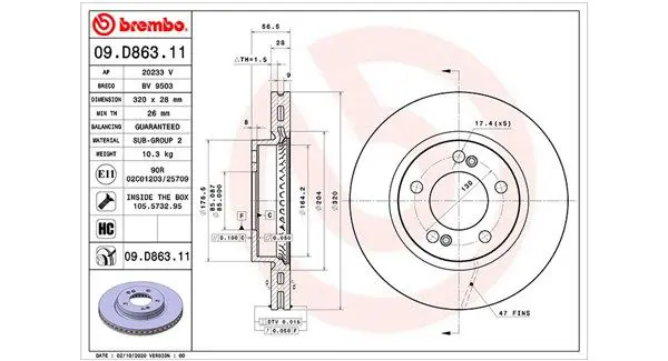 MAGNETI MARELLI 360406174701 BS VA SSANGYONG REXTON (Y400)