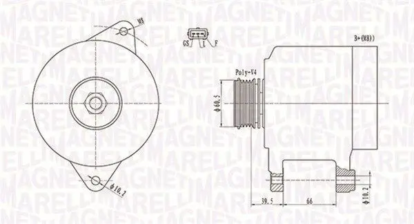 MAGNETI MARELLI 063731522010 Генератор