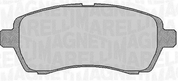 MAGNETI MARELLI 363916060254 Комплект тормозных колодок