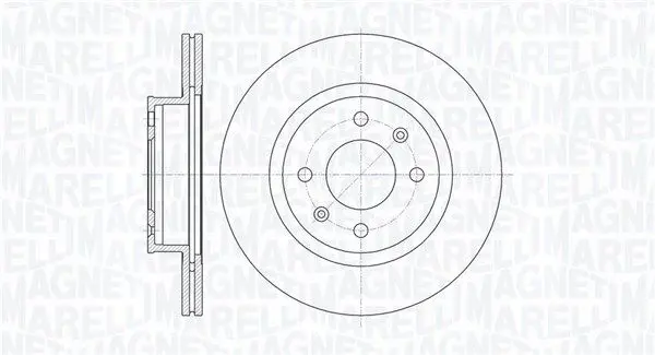 MAGNETI MARELLI 361302040758 Тормозной диск