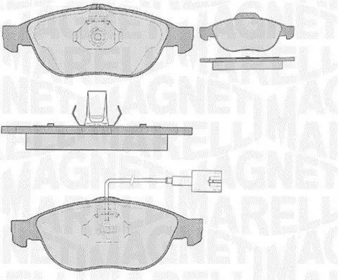 MAGNETI MARELLI 363916060108 Комплект тормозных колодок