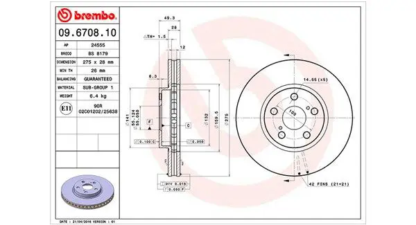 MAGNETI MARELLI 360406047700 Тормозной диск