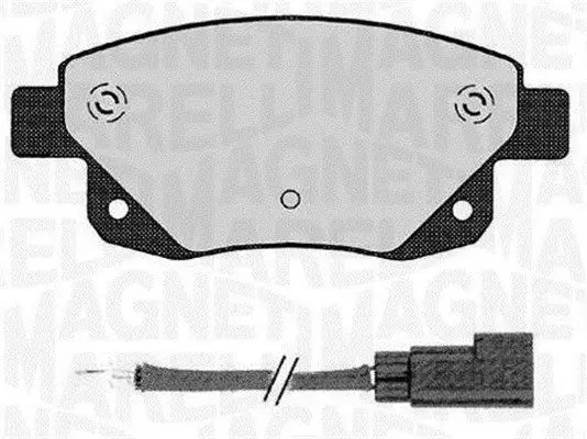 MAGNETI MARELLI 363916060273 Комплект тормозных колодок