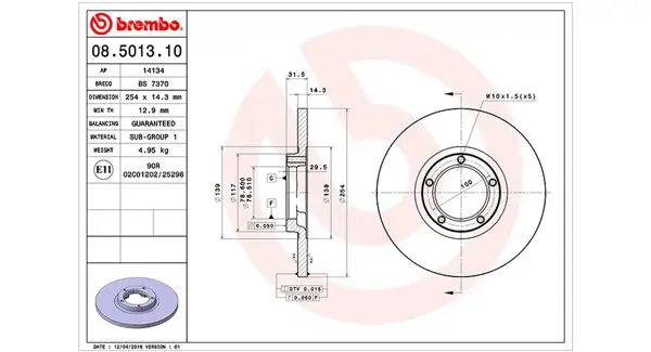MAGNETI MARELLI 360406024700 Тормозной диск