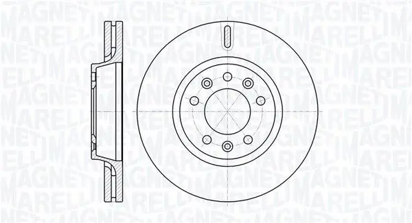 MAGNETI MARELLI 361302040526 Тормозной диск