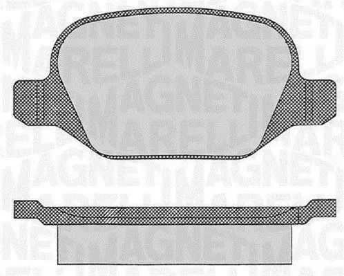 MAGNETI MARELLI 363916060109 Комплект тормозных колодок