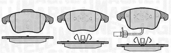 MAGNETI MARELLI 363916060139 Комплект тормозных колодок