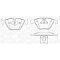363916060583 MAGNETI MARELLI Комплект тормозных колодок