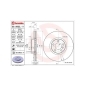 360406068600 MAGNETI MARELLI Тормозной диск
